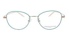 Lade das Bild in den Galerie-Viewer, Air 01AF Be Gold & Blue Surgical Stainless Steel Eyeglasses | Francois Pinton Front