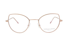 Lade das Bild in den Galerie-Viewer, Air 7 Ee Gold Surgical Stainless Steel Cat-Eye Eyeglasses | Francois Pinton Front
