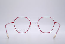 Charger l'image dans la galerie, Air 9 Pe Pink & Gold Surgical Stainless Steel Hexagonal Eyeglasses | Francois Pinton Back