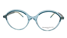 Lade das Bild in den Galerie-Viewer, Allure 03 Gb Blue Crystal Round Eyeglasses | Francois Pinton Front