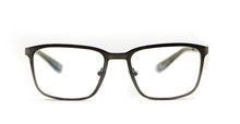 Charger l'image dans la galerie, Alps AF3 Dark Grey Stainless Steel Rectangular Eyeglasses | David Green Front
