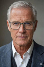 Lade das Bild in den Galerie-Viewer, Alps AF4 Black Stainless Steel Rectangular Eyeglasses | David Green Man