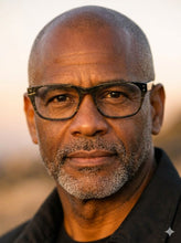 Lade das Bild in den Galerie-Viewer, Anchor AN1 Eco-Friendly Black & Leaf Rectangular Eyeglasses | David Green Man