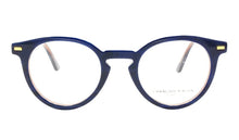 Load image into Gallery viewer, Andy Bb Blue Black Round Eyeglasses | Francois Pinton Front