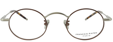 Load image into Gallery viewer, Antique 5 Mi Bronze Surgical Stainless Steel Oval Eyeglasses | Francois Pinton Front