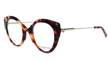 Lade das Bild in den Galerie-Viewer, Aqua 04 Me Classic Tortoise Crystal Cat Butterfly Eyeglasses | Francois Pinton Side