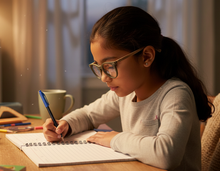 Load image into Gallery viewer, Berlin_25-40_-_Monkeyglasses girl studying