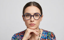 Charger l'image dans la galerie, Iris_01_Bb_-_Karavan_Eyeglasses_front_blue_round woman