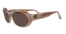 Lade das Bild in den Galerie-Viewer, Jacky 1 Co Nude Aged Acetate Jackie O Sunglasses | Francois Pinton Side