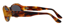 Charger l'image dans la galerie, Jacky 1 Zz Honey Tortoise Aged Acetate Jackie O Sunglasses | Francois Pinton Side2
