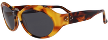 Charger l'image dans la galerie, Jacky 1 Zz Honey Tortoise Aged Acetate Jackie O Sunglasses | Francois Pinton Side