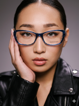 Charger l'image dans la galerie, KA 0063 Be - Karavan Eyeglasses front cateye blue woman