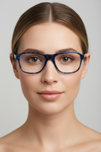 Charger l'image dans la galerie, KA 0089 Bi - Karavan Eyeglasses front blue rectangle woman