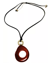 Charger l'image dans la galerie, Loops C09 | Eyeglass Loop | Brown & Burgundy Handcrafted | Tagua