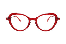 Charger l'image dans la galerie, Wilfrid 05 Rb Red Butterfly Cut-Out Eyeglasses | Karavan Front