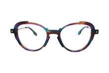 Charger l'image dans la galerie, Wilfrid 05 Ro Pink & Purple Butterfly Cut-Out Eyeglasses | Karavan Front