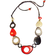 Charger l'image dans la galerie, Vi Pebbles black & red - Necklace Eyeglass holder in USA - cavaaller-Itwillbefine