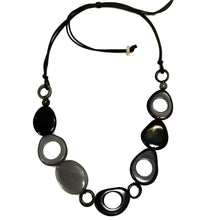 Load image into Gallery viewer, Vi Pebbles black mix - Necklace Eyeglass holder in USA - cavaaller-Itwillbefine