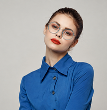 Lade das Bild in den Galerie-Viewer, A49AF_Bi_-_Francois_Pinton_Eyeglasses_Stainless_Steel_Round_Woman
