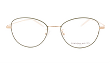 Lade das Bild in den Galerie-Viewer, Air 01AF Ke - Francois Pinton Eyeglasses Gold &amp; Khaki Surgical Stainless Steel Front
