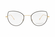 Lade das Bild in den Galerie-Viewer, Air 7 Ne Black Surgical Stainless Steel Cat-Eye Eyeglasses | Francois Pinton Front

