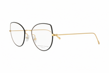 Lade das Bild in den Galerie-Viewer, Air 7 Ne Black Surgical Stainless Steel Cat-Eye Eyeglasses | Francois Pinton Side
