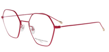 Cargar imagen en el visor de la galería, Air 9 Pe Pink &amp; Gold Surgical Stainless Steel Hexagonal Eyeglasses | Francois Pinton Side
