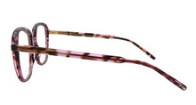 Lade das Bild in den Galerie-Viewer, Allure 02 Rp Red &amp; Purple Tortoise Round Eyeglasses | Francois Pinton Side2
