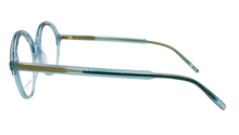 Lade das Bild in den Galerie-Viewer, Allure 03 Gb Blue Crystal Round Eyeglasses | Francois Pinton Side2
