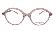 Lade das Bild in den Galerie-Viewer, Allure 03 Pv Pink &amp; Violet Crystal Round Eyeglasses | Francois Pinton Front
