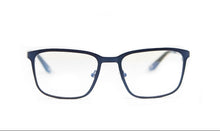 Lade das Bild in den Galerie-Viewer, Alps AF1 Navy Blue Stainless Steel Rectangular Eyeglasses | David Green Front
