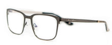 Lade das Bild in den Galerie-Viewer, Alps AF4 Grey Stainless Steel Rectangular Eyeglasses | David Green Side
