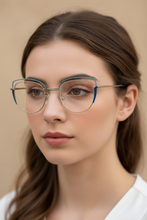 Load image into Gallery viewer, Anatase_01_Eb_-_Karavan_Eyeglasses_side woman
