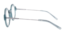 Lade das Bild in den Galerie-Viewer, Aqua 02 Bi Asian Fit Aqua Blue Crystal Round Oval Eyeglasses | Francois Pinton Side2
