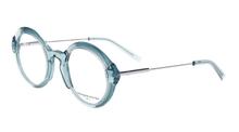 Lade das Bild in den Galerie-Viewer, Aqua 02 Bi Asian Fit Aqua Blue Crystal Round Oval Eyeglasses | Francois Pinton Side
