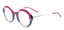 Cargar imagen en el visor de la galería, Aqua 02 Pn Asian Fit Pink Grey Crystal Round Oval Eyeglasses | Francois Pinton Side
