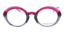 Cargar imagen en el visor de la galería, Aqua 02 Pn Pink Grey Crystal Round Oval Eyeglasses | Francois Pinton Front
