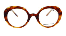 Cargar imagen en el visor de la galería, Aqua 03 Ze Classic Tortoise Crystal Round Cat Butterfly Eyeglasses | Francois Pinton Front

