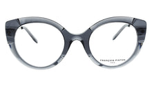Cargar imagen en el visor de la galería, Aqua 04 Np Asian Fit Grey Crystal Cat Butterfly Eyeglasses | Francois Pinton Front
