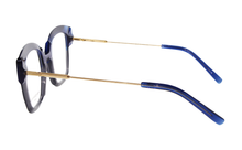 Lade das Bild in den Galerie-Viewer, Aqua 05 Be Blue Grey Crystal Butterfly Eyeglasses | Francois Pinton Side 2
