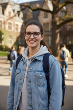 Load image into Gallery viewer, Upgrade your daily look with the Berlin 26-3 eyeglasses from Monkeyglasses. Crafting sustainable eyewear without compromising on design, these frames feature a timeless silhouette made from biodegradable cotton fibers—offering lightweight comfort and eco-friendly durability.

