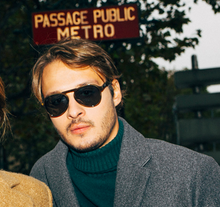 Lade das Bild in den Galerie-Viewer, Chicago Zz Honey Tortoise Sunglasses | French Aviator Frames by François Pinton man
