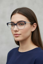 Load image into Gallery viewer, Ingrid_2_front woman with blue

