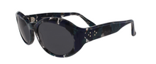 Lade das Bild in den Galerie-Viewer, Jacky 1 Zv Grey Horn Aged Acetate Jackie O Sunglasses | Francois Pinton Side
