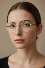 Load image into Gallery viewer, Lille gold - Monkeyglasses Eyeglasses
