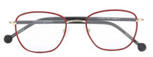 Load image into Gallery viewer, Linnet_61_Monkeyglasses_red_round front
