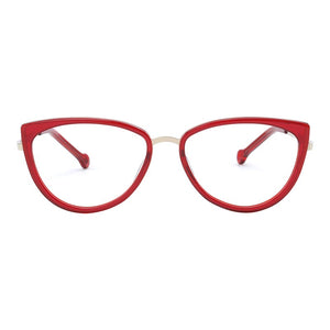 Rikke Cat Eye Recycled Red - Monkeyglasses
