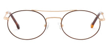 Cargar imagen en el visor de la galería, Monkeyglasses metal gold brown front2
