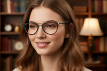 Load image into Gallery viewer, Opelia 74 - Monkeyglasses woman at the library

