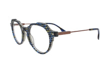 Cargar imagen en el visor de la galería, Wilfrid 02 Bb Navy Cut-Out Acetate Eyeglasses | Karavan Side
